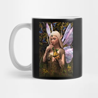 Fairy princess and butterfly fantasy artwork Mug